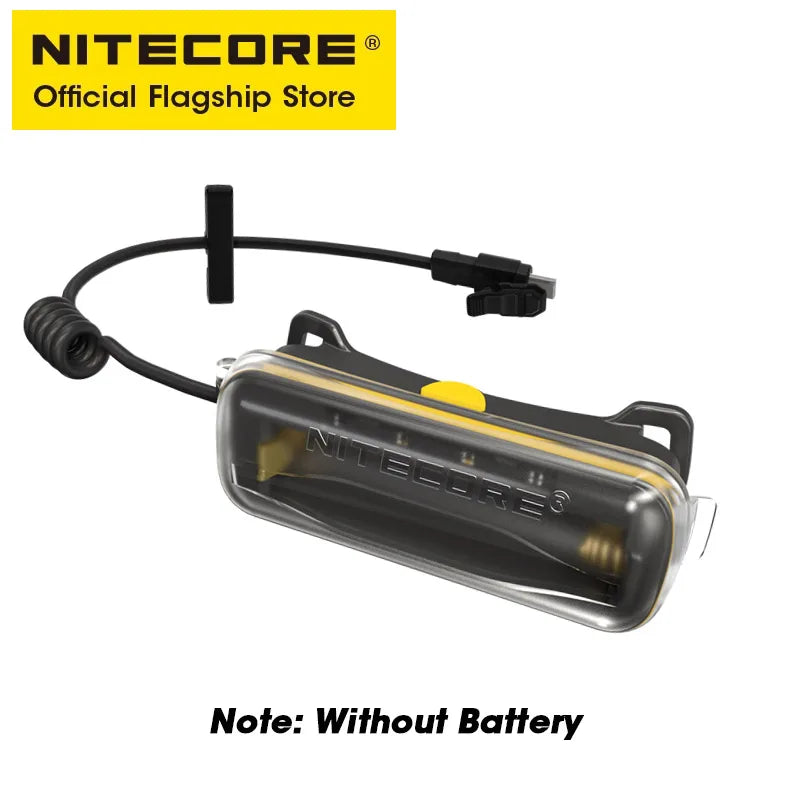 NITECORE 18650 Battery Extension Case - Li-ion Power Bank Charger for NU40 NU43 NU50 Headlamps