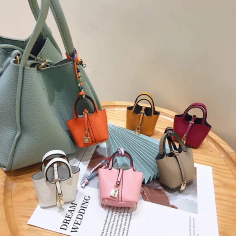 Mini Bag Pendant Keychain – Creative Portable Zero Wallet, Bracelet, and Bluetooth Earphone Multifunctional Hanging Accessory