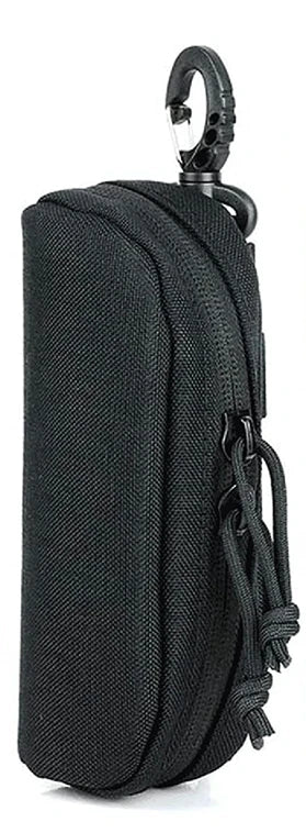Tactical MOLLE Eyeglass Case - 1000D Nylon Shockproof Protective Sunglasses & Goggles Holder for Outdoor Use