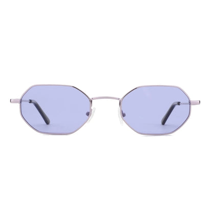 ZENOTTIC Retro Small Polygon Polarized Sunglasses — Metal UV400 Anti-Glare Shades for Men & Women, Driving & Outdoor Eyewear