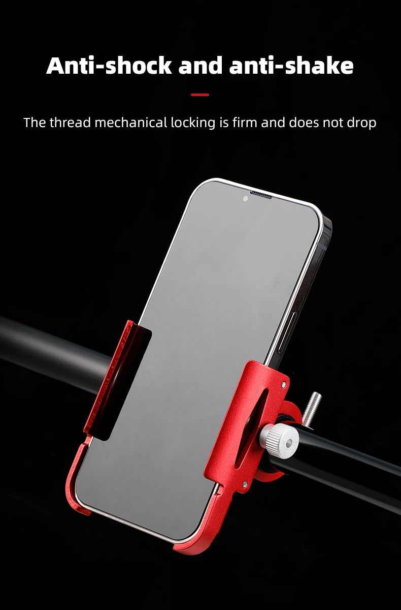 iBudim 360° Bike Phone Holder — Adjustable Handlebar Stand for 4.7–7.0" Smartphones & Motorcycles