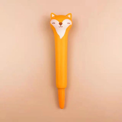 Kawaii Squishy Gel Pens – Cute Animal and Fruit-Shaped Stress Relief Pens for School and Office Supplies