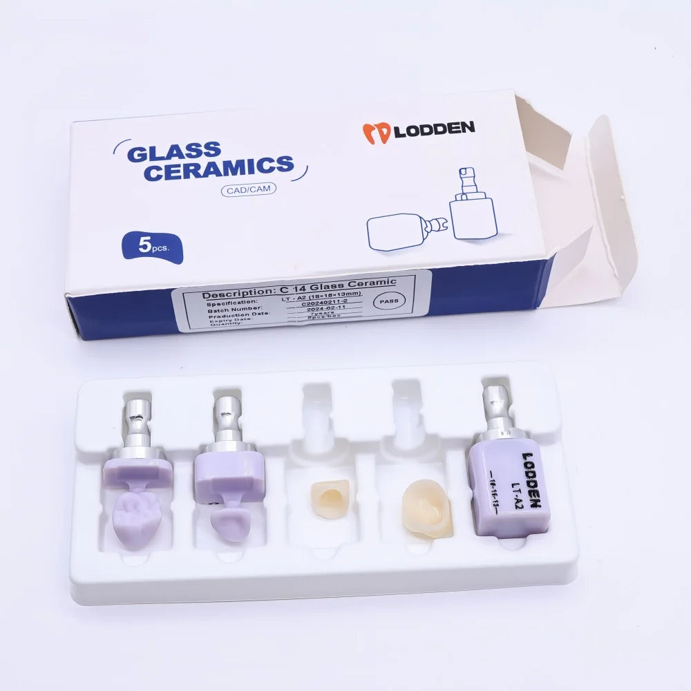 30PCS Lodden Lithium Disilicate C14 Dental Ceramic Blocks – Glass-Matrix Chairside Restoration Materials