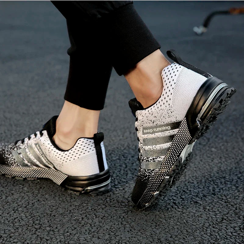 Men’s Air Cushion Running Shoes – Breathable Lightweight Marathon Sneakers for Athletic Training, Comfortable for Women