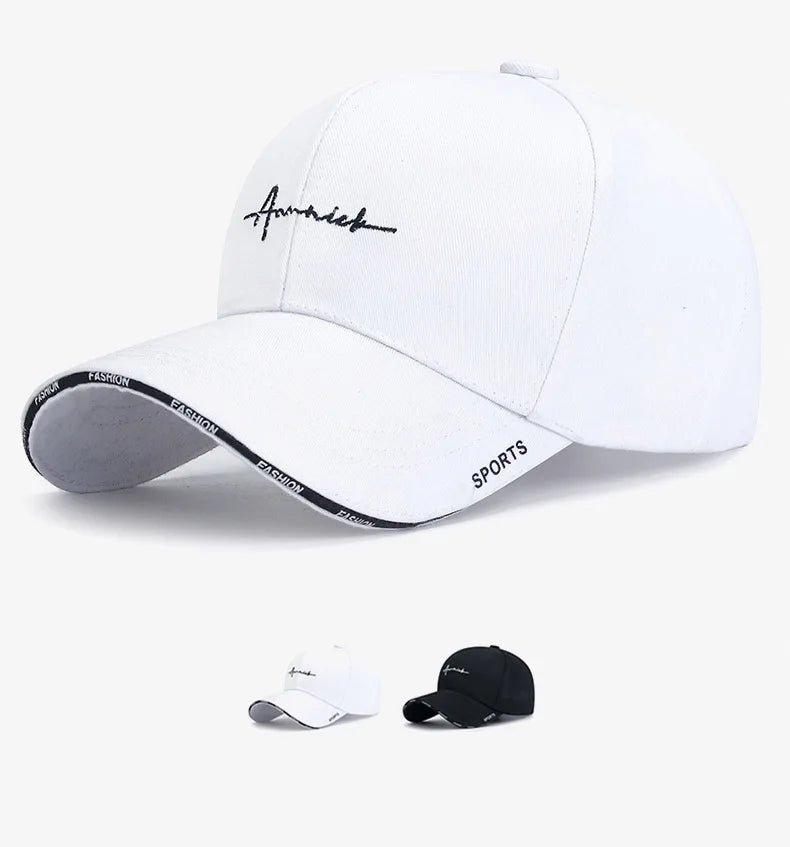 Women's Korean Letter Embroidery Baseball Cap – Breathable Sports Sun Hat