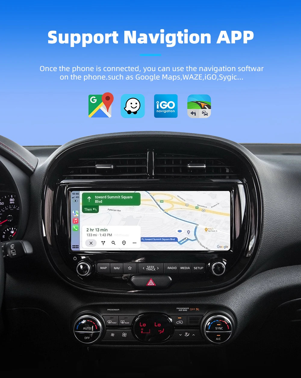 EKIY 2-in-1 Wireless CarPlay & Android Auto Adapter — AI Smart Box for Cars with Wired CarPlay Support