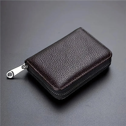 Mini Minimalist Multi-Card Wallet – RFID Blocking Zipper Coin Purse & Credit Card Holder for Men & Women