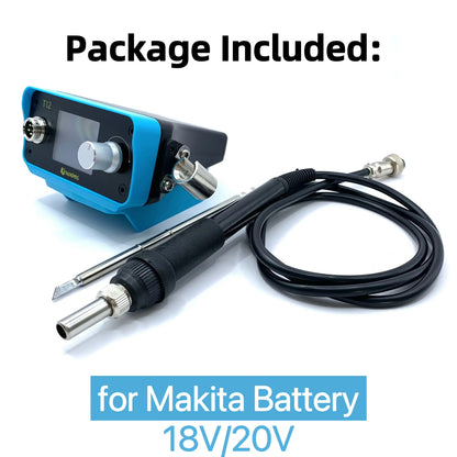 70W T12 Cordless Soldering Station – Soldering Iron for Dewalt, Makita, Milwaukee, Bosch 20V Max Li-ion Battery for DIY Repair