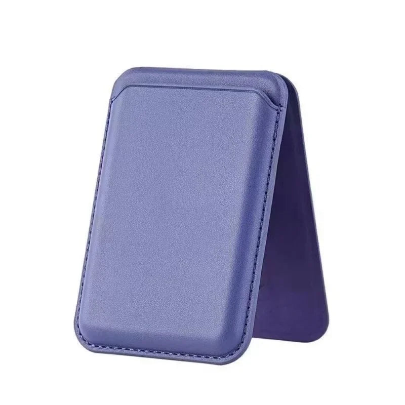 Strong Magnetic Leather Wallet Case with Hidden Stand for MagSafe – Card Holder Cover for iPhone 15 Pro Max, 14 & 13 Pro Max