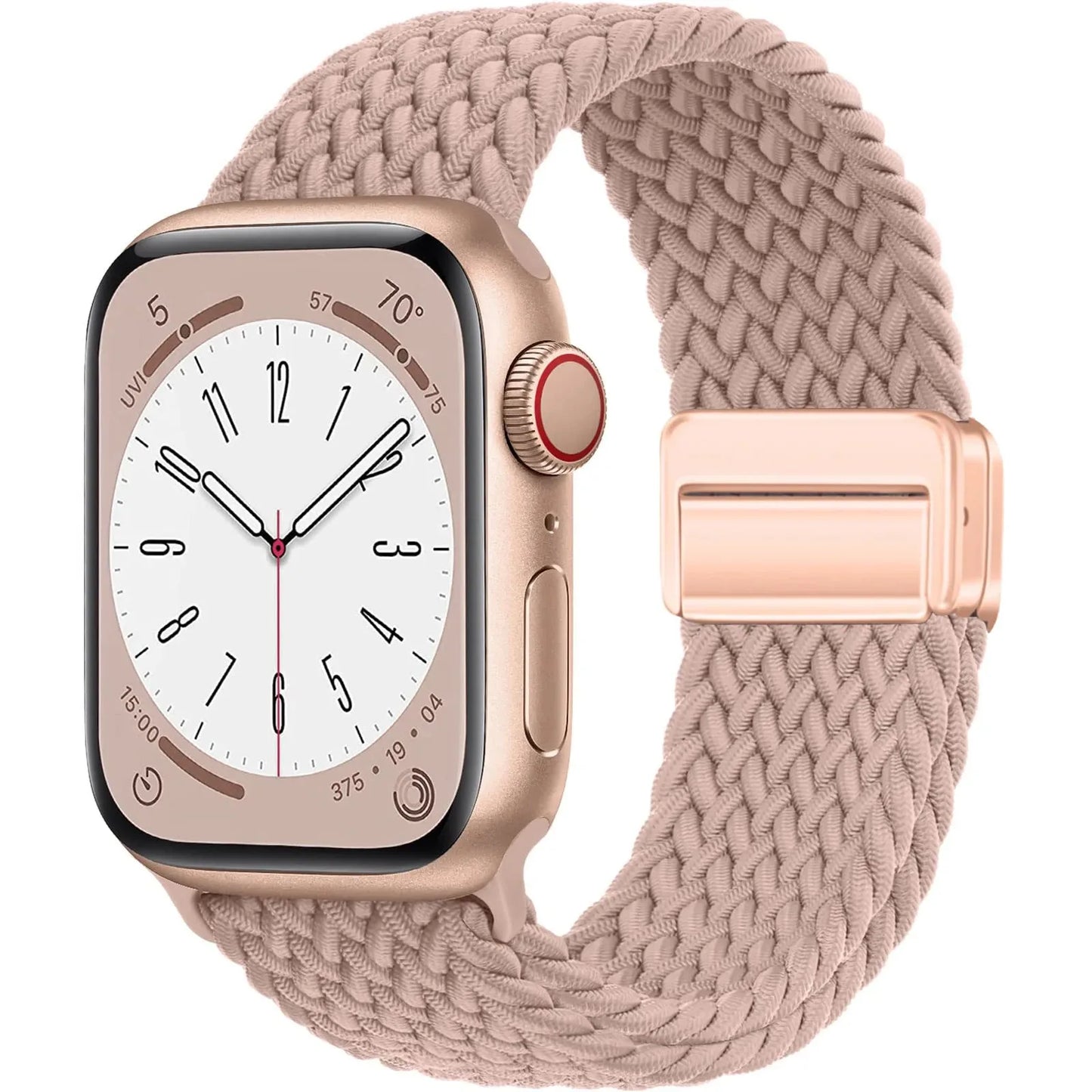 Braided Magnetic Strap for Apple Watch — Compatible with 38mm, 40mm, 41mm, 44mm, 45mm, 49mm Series SE, 7, 6, 8, 9, 10 & Ultra2