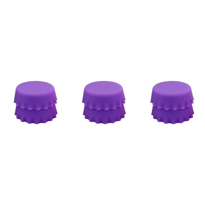 2/6/12pcs Silicone Beer Bottle Caps – Preservative Covers for Wine, Vinegar, Soy, and Cocktail Bottles