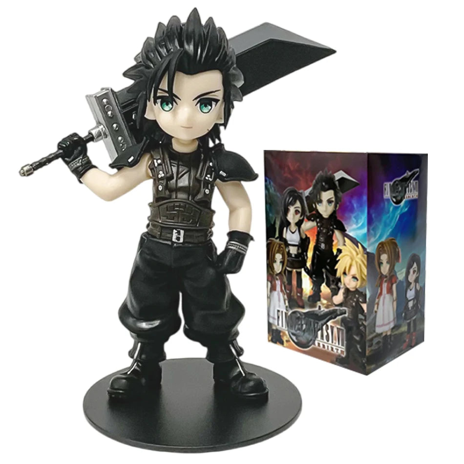 Anime 11-12cm Final Fantasy Figure Set – Cloud, Tifa, Aerith & Zack PVC Collectible Toy