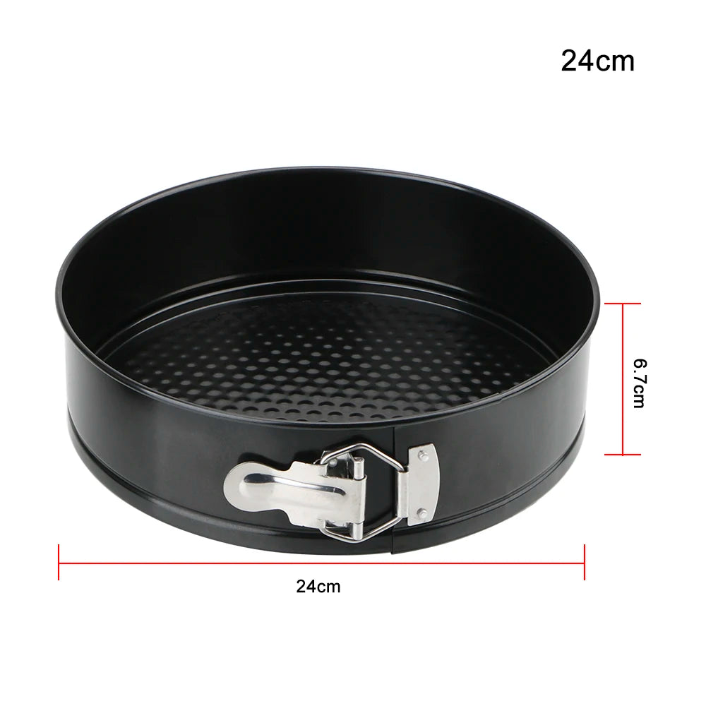 Removable Bottom Round Cake Pan – Carbon Steel Non-Stick Bakeware for Baking Cakes