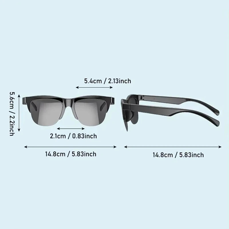 Xiaomi MIJIA Smart Sunglasses — Bluetooth Headphones with HIFI Audio, Blue Light Protection, Waterproof & Anti-UV for Men and Women