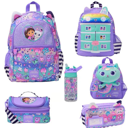 New Australia Smiggle Gabby Schoolbag Set – Girls Shoulder Backpack with Meal Bag, 14-Inch, Perfect Semester Gift