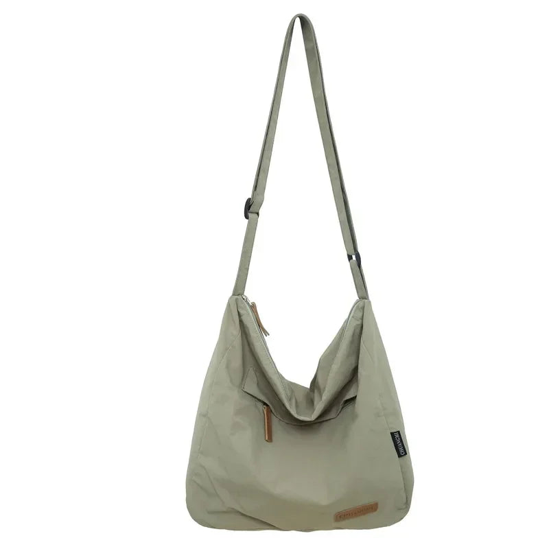 Large Canvas Crossbody Messenger Bag - Unisex Shoulder Bag for Students, Books & Daily Essentials