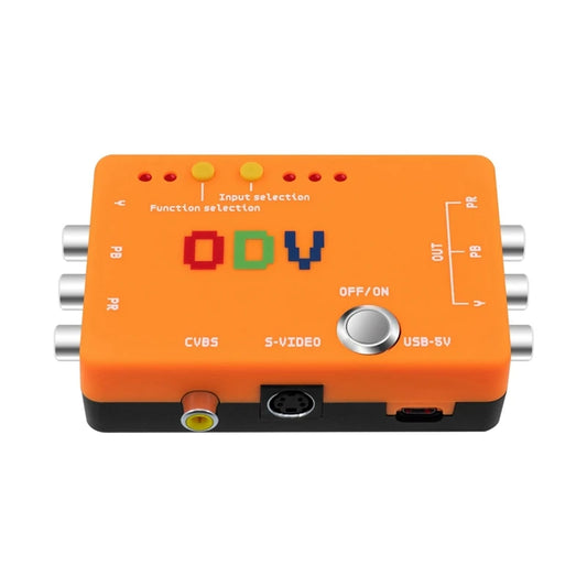 New A47Q-ODV-II Converter Adapter – Component/CVBS/S-Video to Component for Retro Gaming Consoles, No Delay