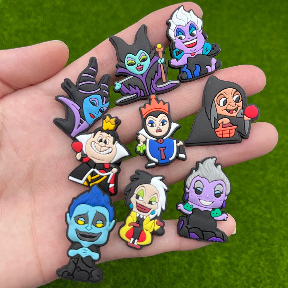 1-12pcs Villain Cartoon Shoe Charms – DIY Accessories for Clogs, Sandals & Kids’ Gifts