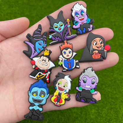 1-12pcs Villain Cartoon Shoe Charms – DIY Accessories for Clogs, Sandals & Kids’ Gifts