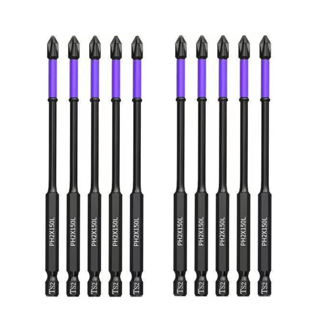 5–60PCS PH2 Magnetic Impact Driver Bit Set – Alloy Steel Cross Screwdriver Bits for Drill & Screw Driving Non-Slip Tool Kit