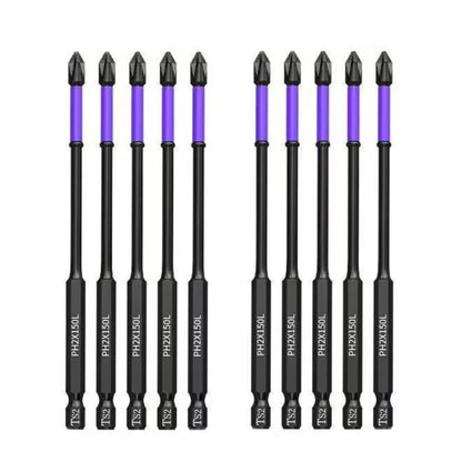 5–60PCS PH2 Magnetic Impact Driver Bit Set – Alloy Steel Cross Screwdriver Bits for Drill & Screw Driving Non-Slip Tool Kit
