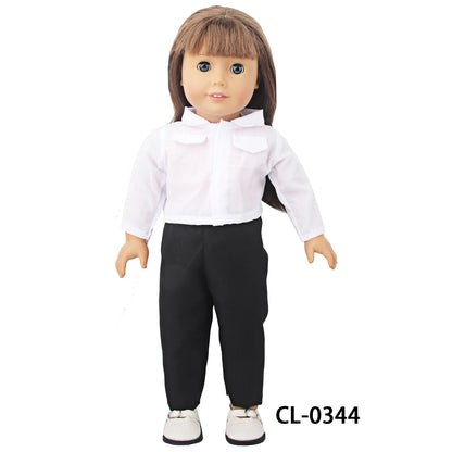 Doll Clothing Set – Firefighter, Student, Graduation, Artist & Athlete Outfits for 18-Inch American & 43cm Baby Newborn OG Girl Dolls