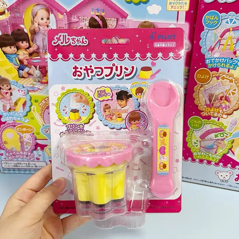 Food Feeding Pudding Toy - Strawberry Pretend Play Early Education & Desktop Decoration Doll