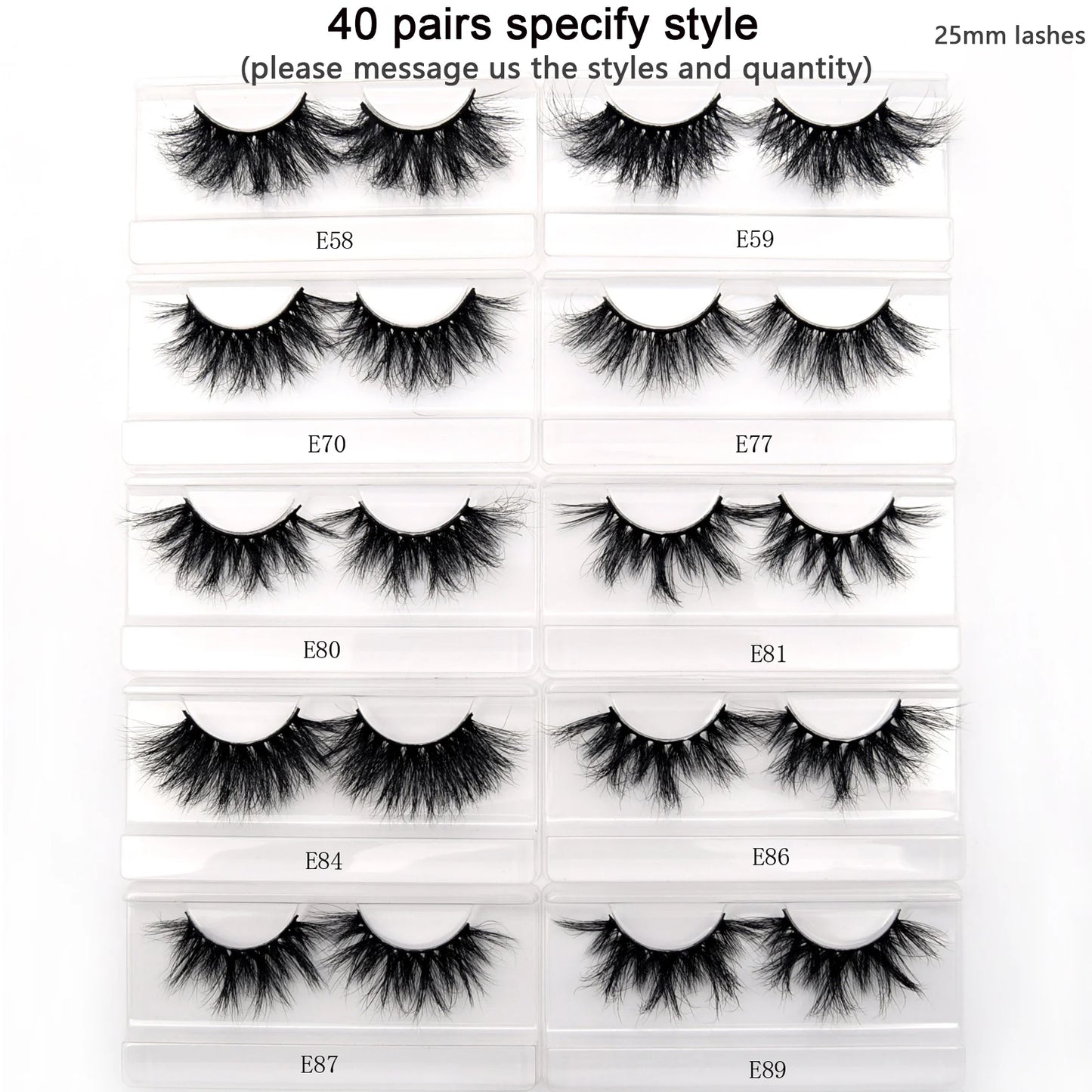 Visofree 3D Mink Eyelashes – 30/40/100 Pairs Handmade Full Strip Lashes with Tray, Cruelty-Free False Lashes for Makeup