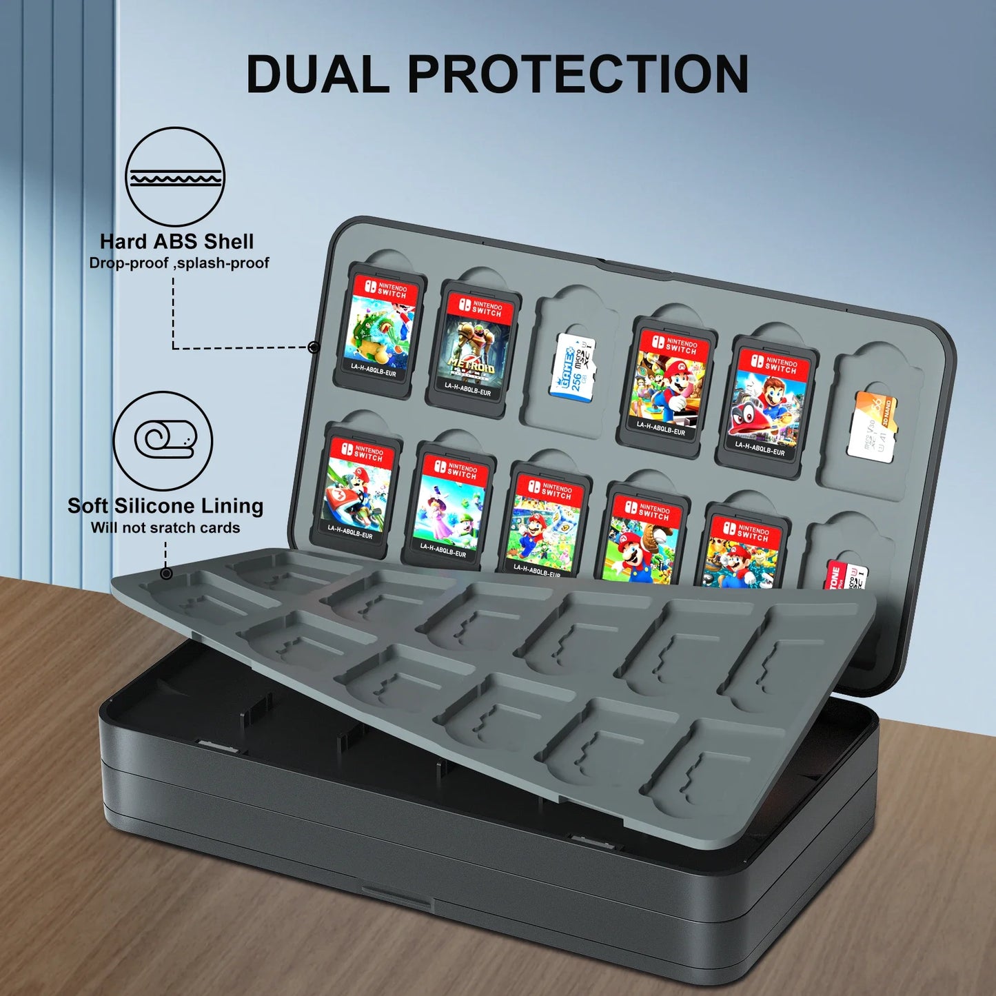 Nintendo Switch Game Card Storage Case – 96/72/48 Slot Holder for Switch, Lite & OLED