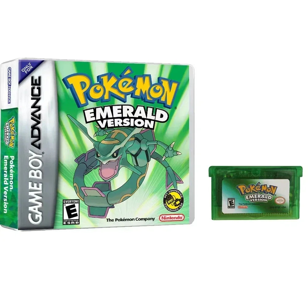 2024 Pokémon GBA Game Cartridge Set – Emerald, FireRed, LeafGreen, Ruby & Sapphire (Boxed, No Manual)
