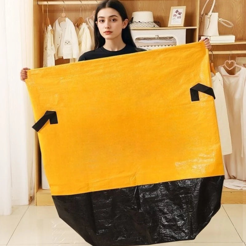 Thick Woven Storage Bag — Waterproof, Wear-Resistant Large Moving & Goods Transport Pouch
