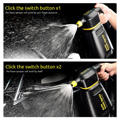 FoamBoss Electric Foam Sprayer — High-Pressure Snow Foam Cannon for Car Wash, Home & Garden Detailing