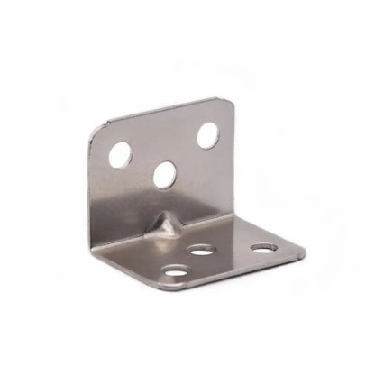 20-Piece Stainless Steel L-Shaped Corner Brackets - 90 Degree Right Angle Hardware for Cabinets & Furniture