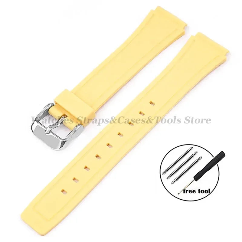 18mm Silicone Watch Strap for Casio F84 F91W - Replacement Band for F105 F108 FA158 F168 AE1200 AE1300 Watches