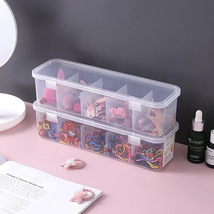 Transparent Cable Organizer Box with Lid – Dustproof Data Cable and Card Storage Case for Home and Office