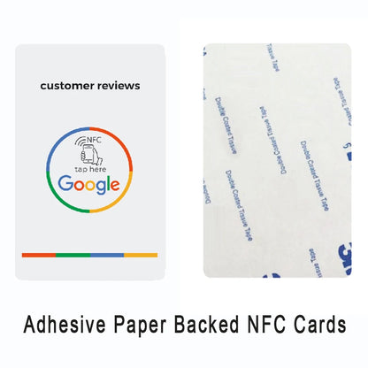 Universal NFC Google Review Cards – Instagram & Facebook Tap-to-URL Social Business Cards for Android & iPhone