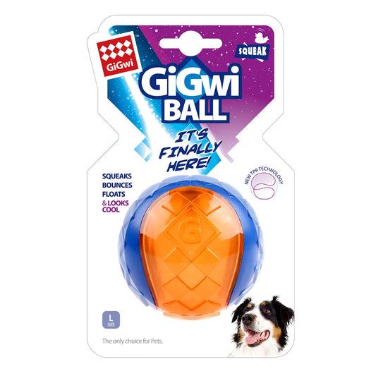 Interactive G-Ball Dog Toy – 2.5" Squeaky & Bouncy Pet Ball for Small/Medium Dogs, Assorted Colors