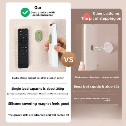 Magnetic Remote Control Holder – Strong Self-Adhesive Wall Mount for TV & AC Remotes