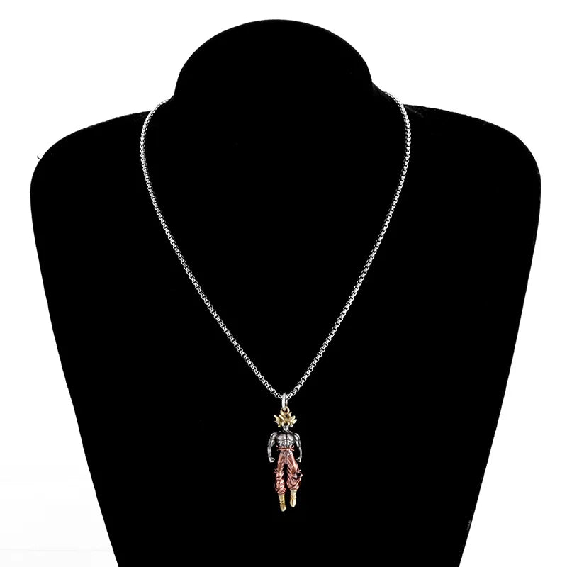 Dragon Ball Z Super Saiyan Son Goku Alloy Hip Hop Pendant – Anime Cartoon Jewelry