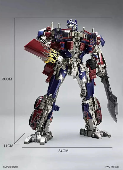 30CM Transforming Robot Toy – Optimus Prime, Bumblebee & Megatron Alloy Action Figures for Kids