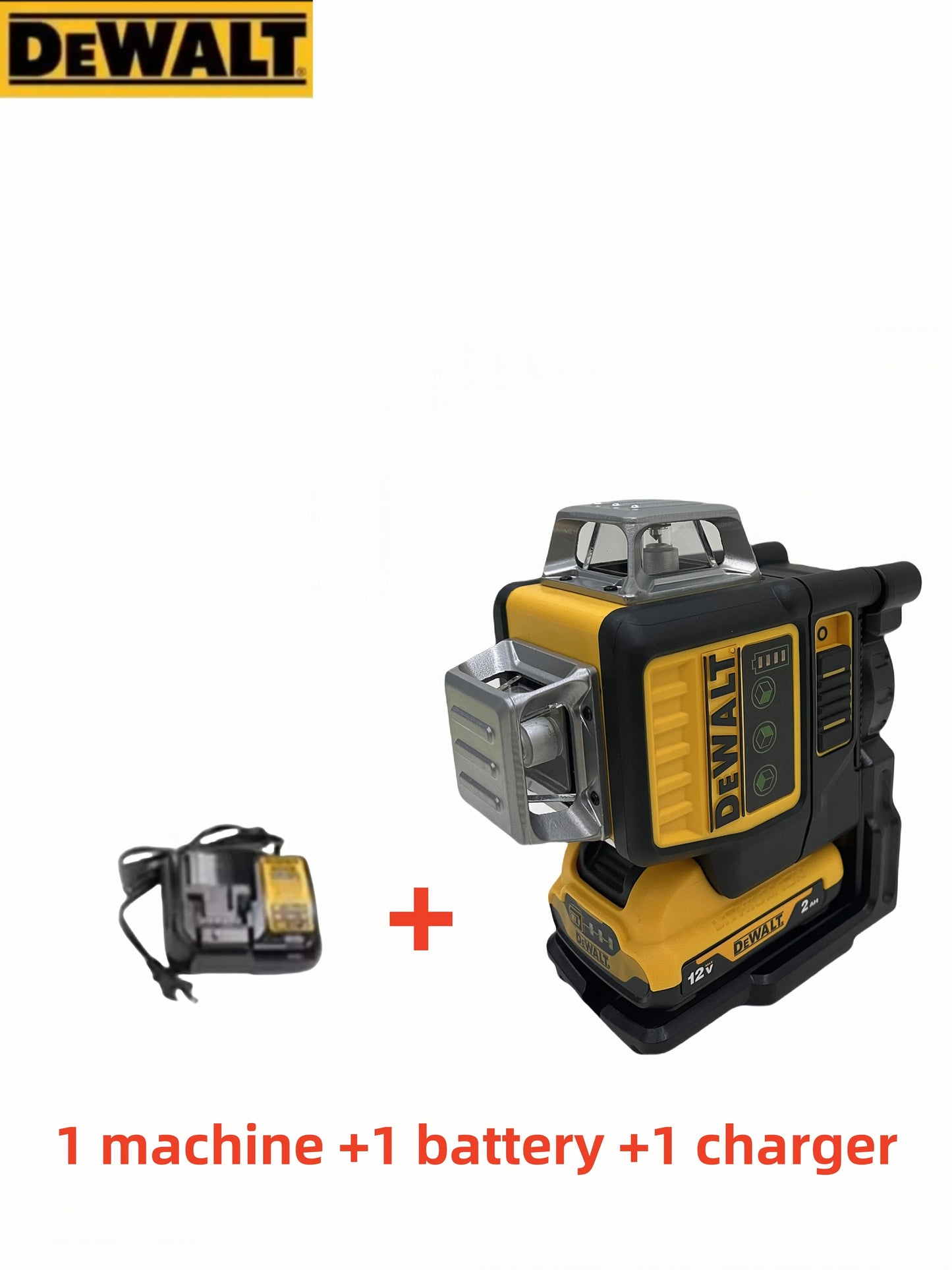 2024 DEWALT DW089LG 12-Line 360° Laser Level – 12V Lithium Battery, Vertical & Horizontal Self-Leveling Tool
