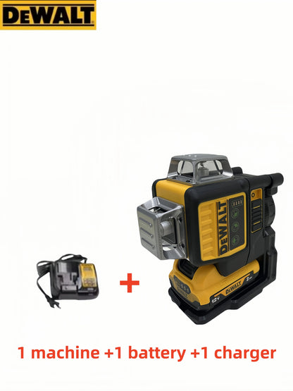 2024 DEWALT DW089LG 12-Line 360° Laser Level – 12V Lithium Battery, Vertical & Horizontal Self-Leveling Tool