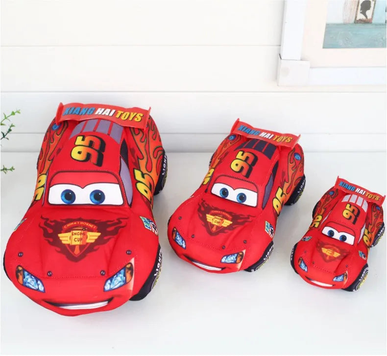 Pixar Cars 3 Lightning McQueen Plush Toy — 17–35cm Soft Stuffed Pillow Cushion for Kids