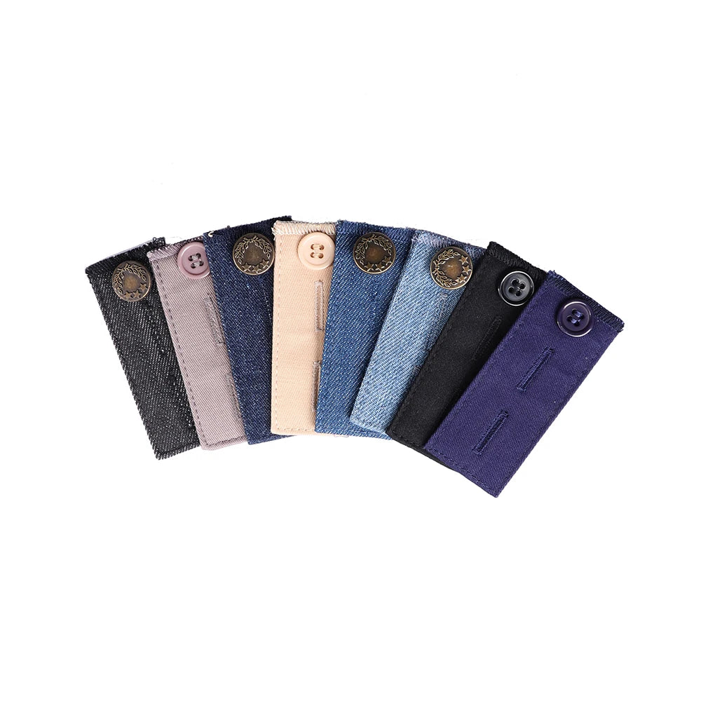 Pant Extender Belt: Adjustable Waistband Button with Hooks for Jeans, Skirts, and Maternity Wear