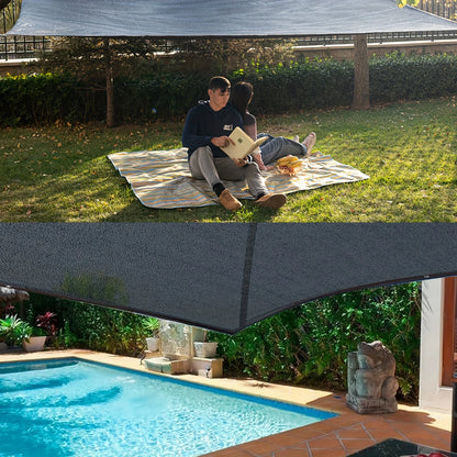 Black Garden Sunshade Mesh - UV Resistant Breathable Heat Block Cover for Greenhouse & Vegetable Garden Protection
