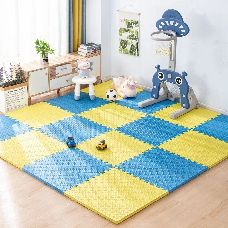 Pink Interlocking Foam Play Mat – Puzzle Floor Tiles for Baby Crawling, Exercise & Safe Play Area, 8/16Pcs Soft Non-Slip Kids Carpet