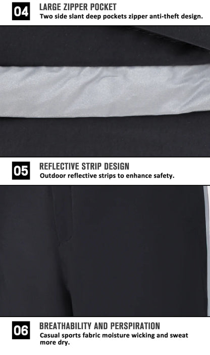Winter Motorcycle Pants – Water & Windproof Protection, Warm Leg Covers with Knee Pads for Men, Fall-Proof Cycling Leggings