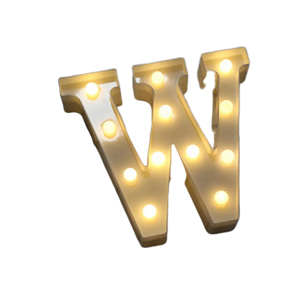 LED Number & Letter Night Light - Luminous A-Z Alphabet & 0-9 Lamp for Party and Wedding Decor