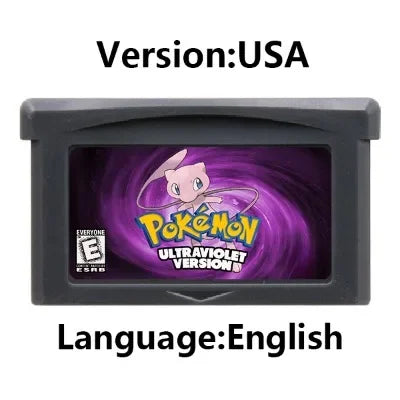 GBA Game Cartridge – 32-Bit Pokemon Series: Crown Clover, Unbound, Quetzal, Glazed, Gaia & Emerald Legacy
