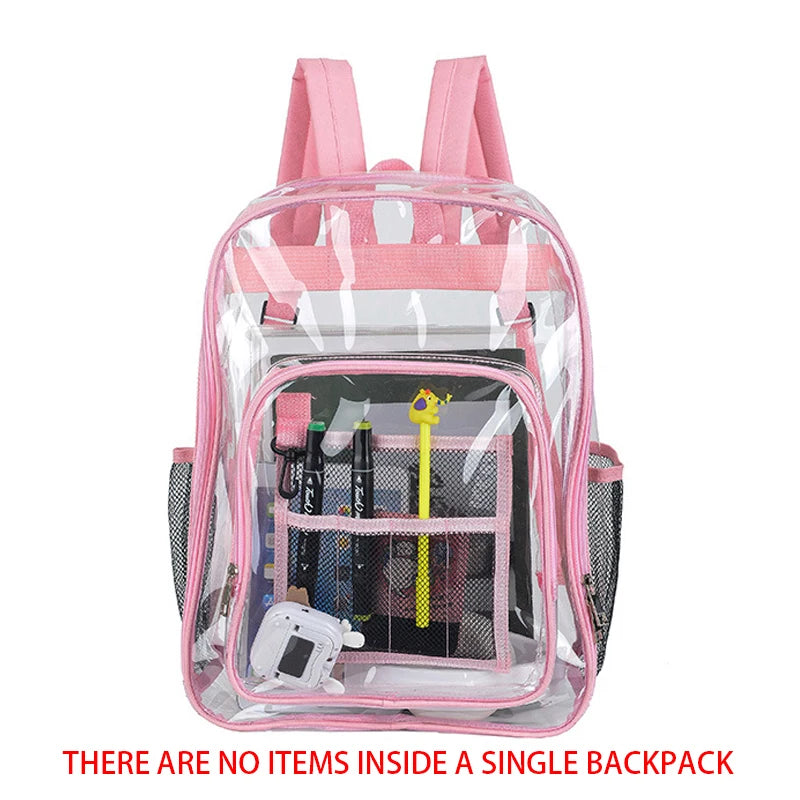 Transparent Shoulder Backpack | Unisex Large Capacity Waterproof Multifunctional Bag for Men & Women